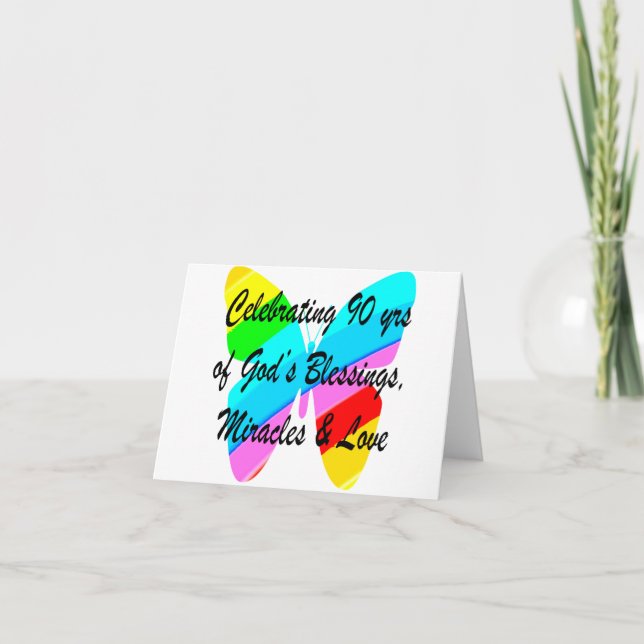 90TH BIRTHDAY BLESSING CARD (Front)