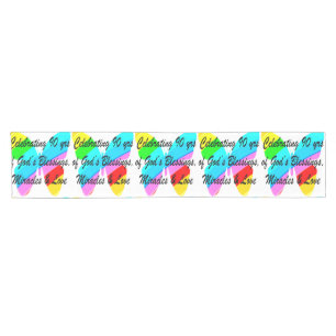 90TH BIRTHDAY BLESSING SHORT TABLE RUNNER