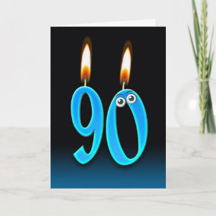 90th Birthday Candles Card