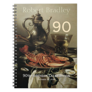 90th Birthday Celebration Customizable Guest Book