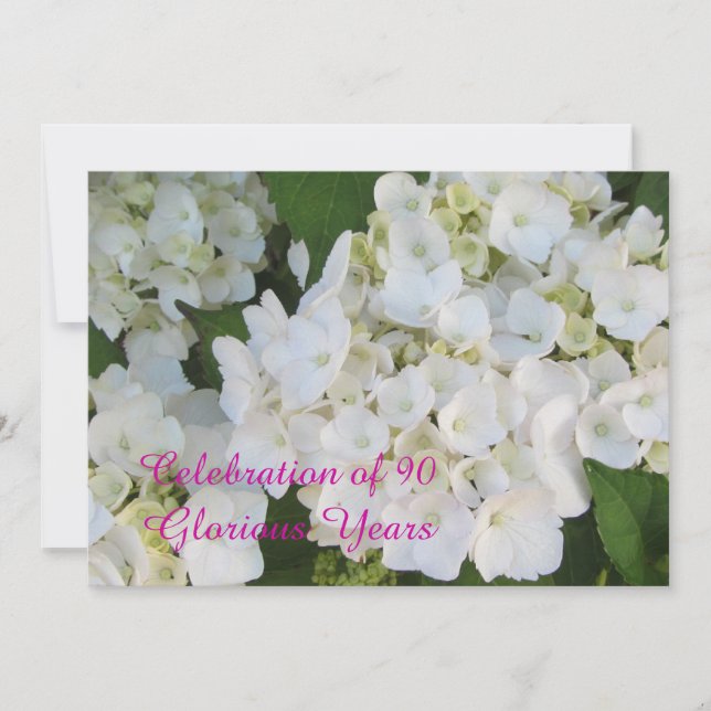 90th Birthday Celebration Invitation (Front)