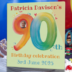90th birthday celebration personal keepsake party binder