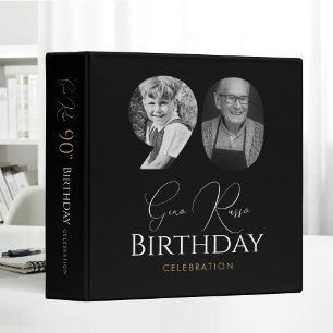 90th Birthday Celebration Personalized Photo Binder
