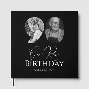 90th Birthday Celebration Personalized Photo Guest Book