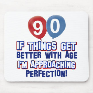 90th birthday designs mouse pad