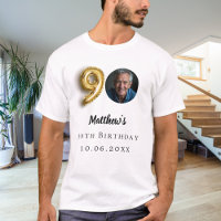 90th birthday gold photo
