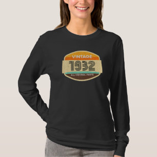 90th Birthday Graphic Tees Vintage 1932 All Origin