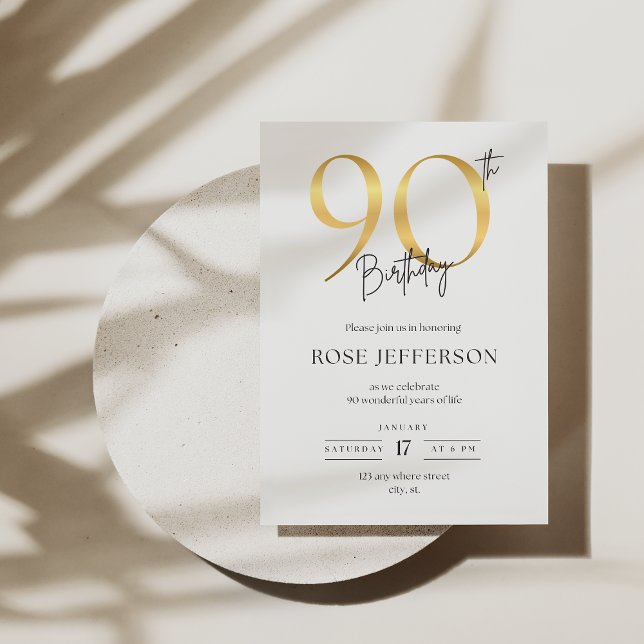 90th Birthday Invitation (Creator Uploaded)