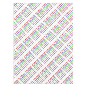 90th Birthday Milestones Tablecloth
