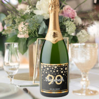 90th birthday party black gold glitter diamonds