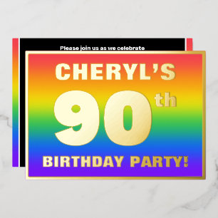 90th Birthday Party: Fun, Colourful Rainbow Patter