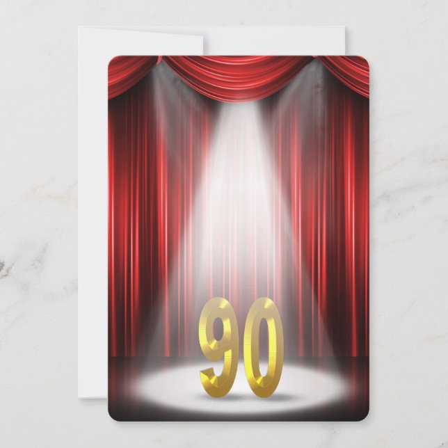 90th Birthday Party Invitation (Front)