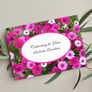 90th Birthday Party Invitation Gorgeous Floral