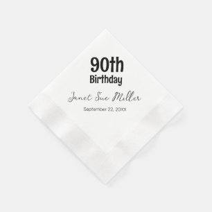 90th Birthday Party Paper Napkins