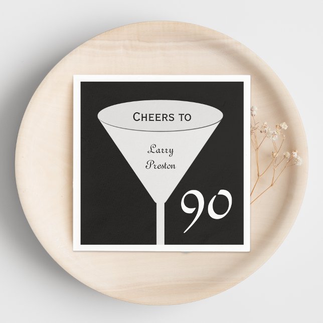 90th Birthday Party Paper Napkins (Creator Uploaded)