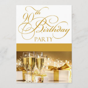 90th Birthday Party Personalized Invitation