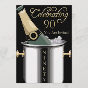 90th Birthday Party Personalized Invitation