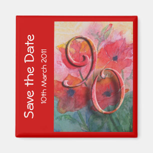 90th birthday party Save the Date Magnet