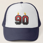 90th Birthday Party Trucker Hat<br><div class="desc">Classic 90th Birthday Party Hat with a twist</div>