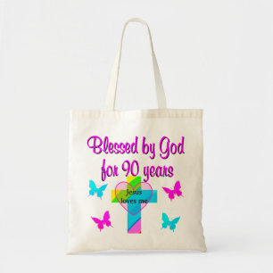 90TH BIRTHDAY PRAYER TOTE BAG