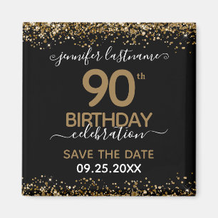 90th Birthday Save the Date Magnet