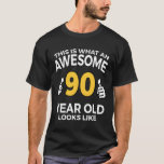 90Th Birthday T Funny 90 Years Old T-Shirt<br><div class="desc">90Th Birthday T Funny 90 Years Old</div>