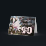 90th Birthday with magnolia Card<br><div class="desc">A beautiful pink magnolia growing on a tree in springtime. A beautiful card that will be sure to please on a 90th birthday.</div>