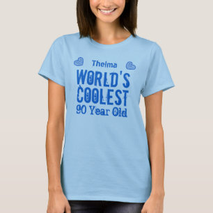 90th Birthday World's Coolest 90 Year Old H90C3 T-Shirt