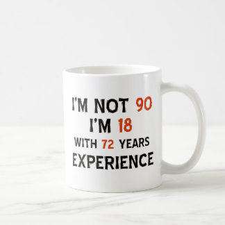 90th cool birthday designs coffee mug