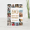 90th Happy Birthday Gold and White Photo Collage