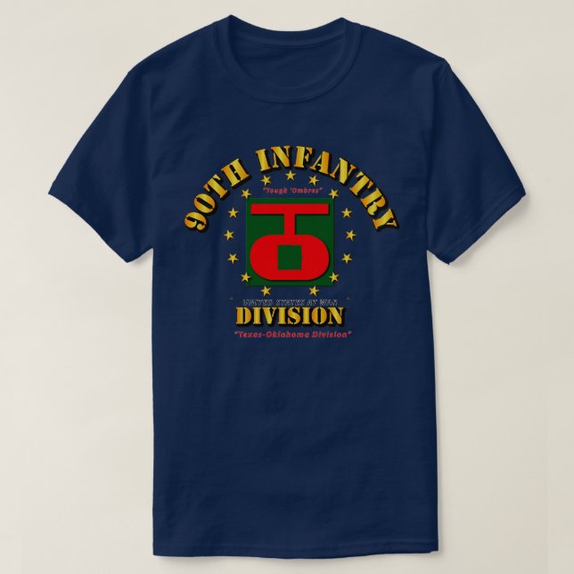 90th Infantry Division Tough Ombres T-Shirt (Design Front)