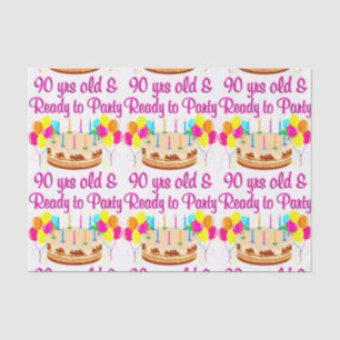 90TH PARTY GIRL TISSUE PAPER