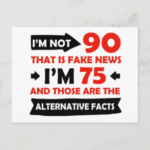 90th year old birthday gifts postcard