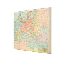 910 Lines of Communication, Central Europe Canvas Print