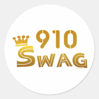 910 North Carolina Swag Classic Round Sticker