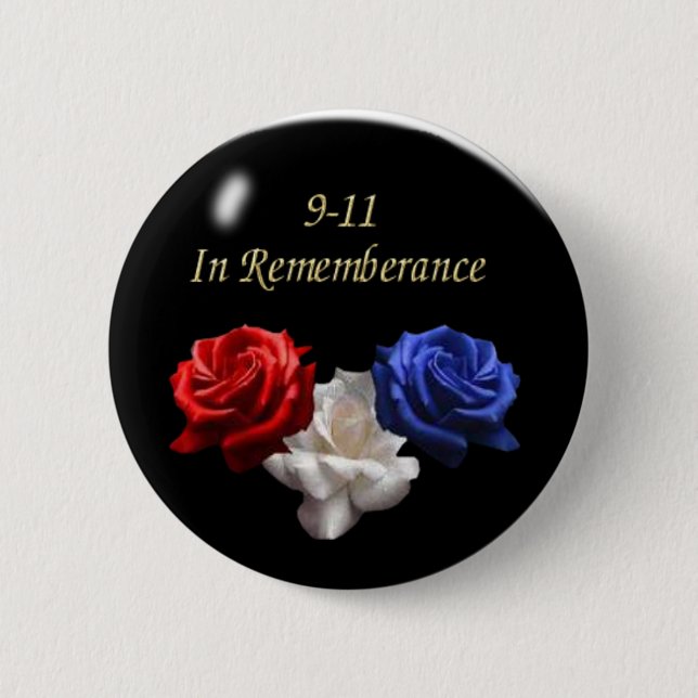 911 2 INCH ROUND BUTTON (Front)
