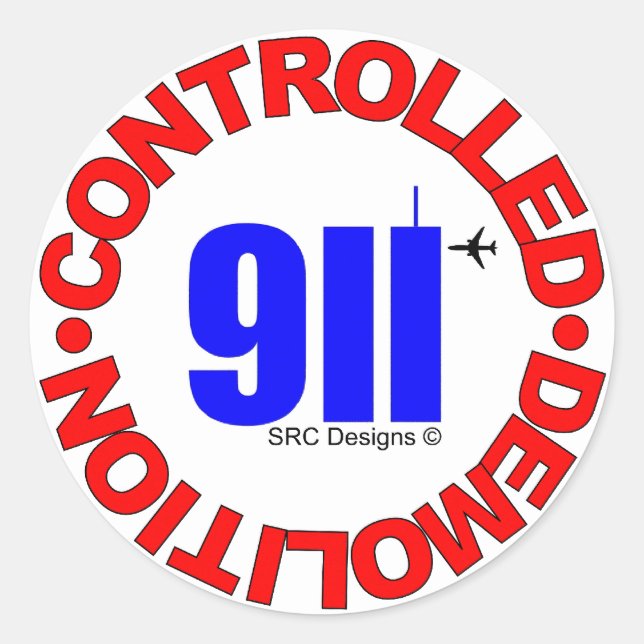 911 CONSPIRACY STICKER (Front)