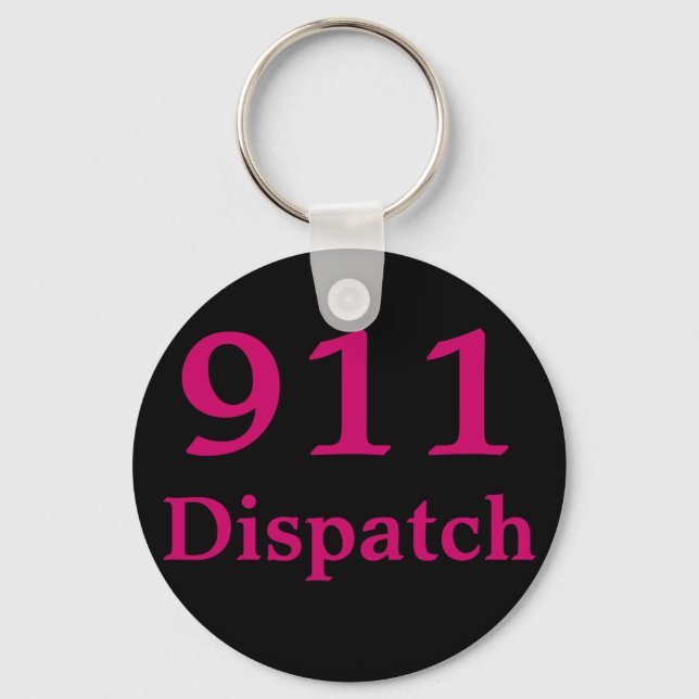 911 Dispatch Centre Keychain (Front)