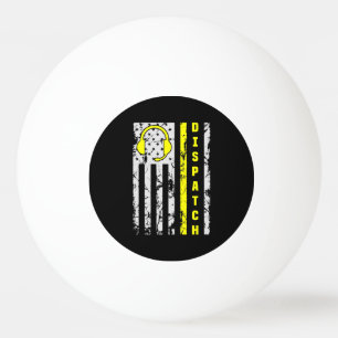911 Dispatch Operator Thin Gold Line Dispatcher  Ping Pong Ball