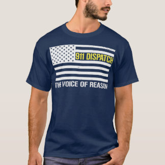 911 Dispatch The Thin Gold Line Dispatcher Shirt