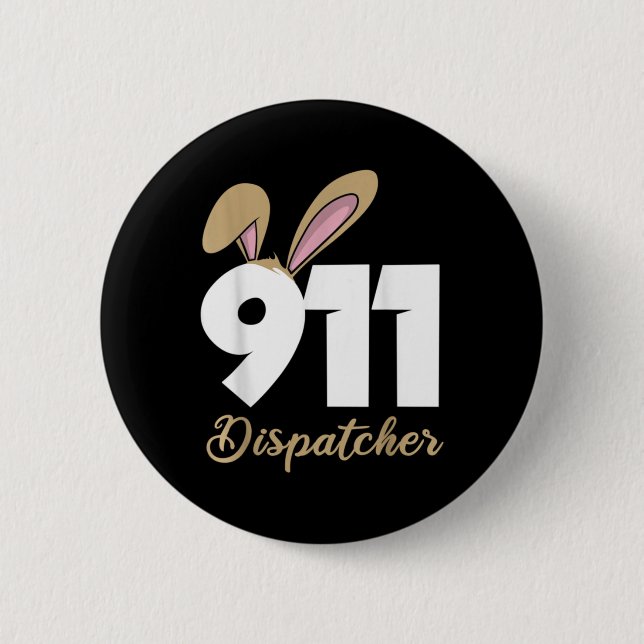 911 Dispatcher Easter Pullover Hoodie  2 Inch Round Button (Front)
