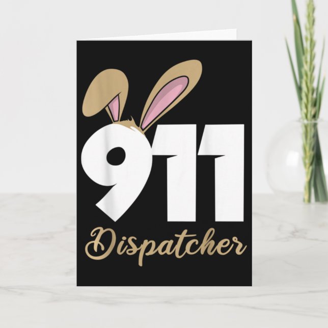 911 Dispatcher Easter Pullover Hoodie  Card (Front)
