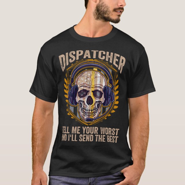 911 Dispatcher Emergency Dispatchers 911 Operator T-Shirt (Front)