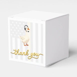 911 Dispatcher Flag Goose With Headset Thank You Favor Box