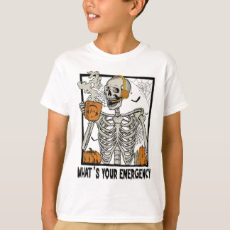 911 Dispatcher Halloween Skeleton What Your Emerge T-Shirt