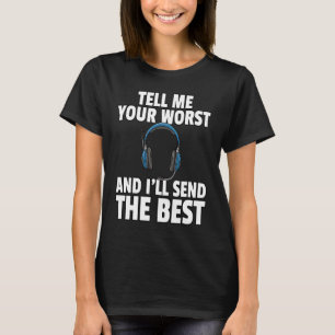 911 Dispatcher Police Yellow Line T-Shirt