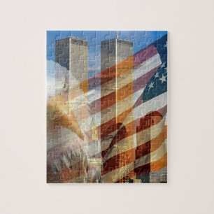 911 eagle flag towers jigsaw puzzle