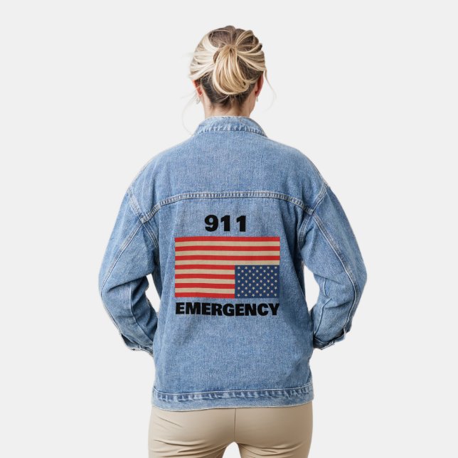 911 Emergency Denim Jacket (Model)