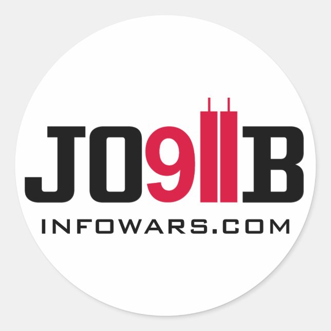 911 INSIDEJOB infowars.com Classic Round Sticker (Front)