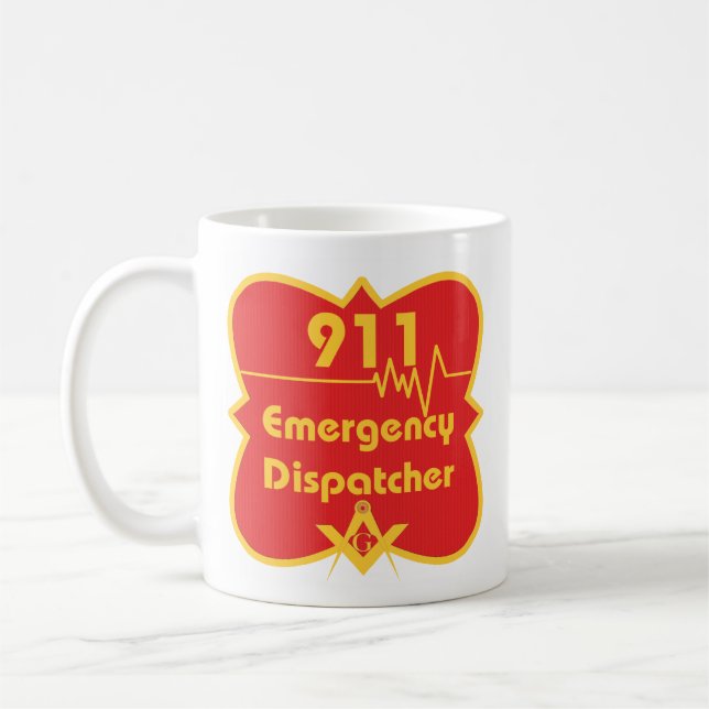 911 Mason  Dispatcher Coffee Mug (Left)
